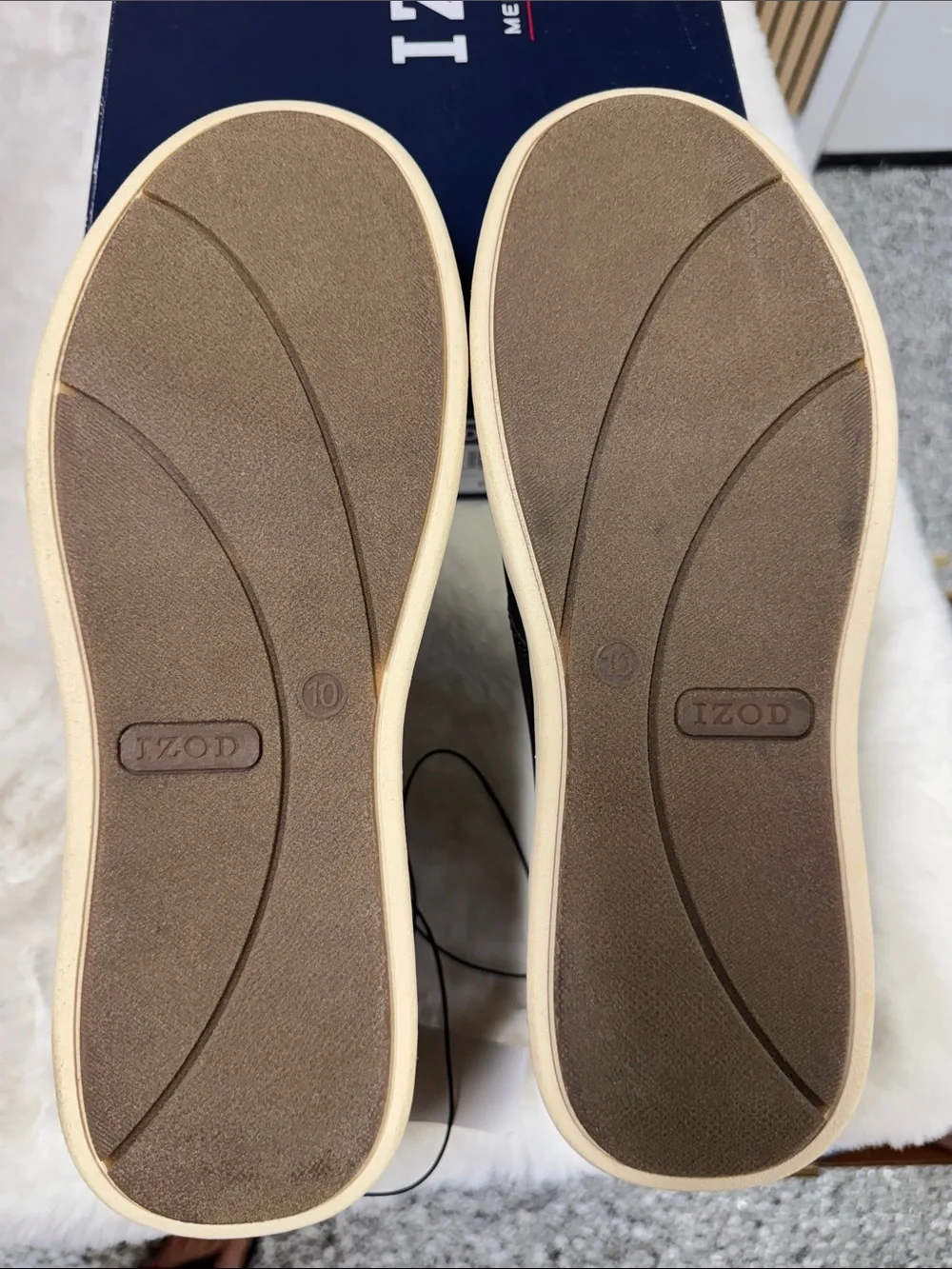 Izod Black Chukka Boots with Cream Sole